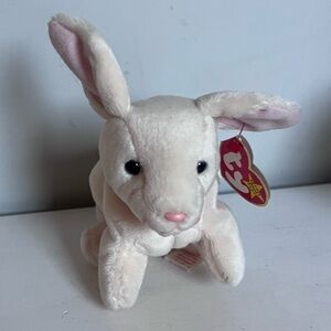 Ty Nibbler Bunny Rabbit Beanie Baby Vintage Plush stuffed Animal floppy ears